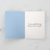 あじさいブーケを花瓶に カード (内部)