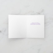 あじさいブーケ結婚のサンキューカード サンキューカード (内部)