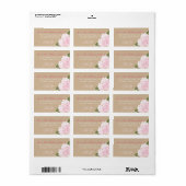 あじさいブーケ結婚のラベル ラベル (フルシート)