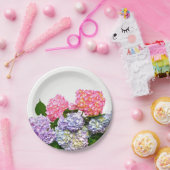 あじさいブーケ ペーパープレート (パーティー)