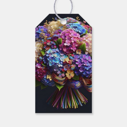 あじさいブーケ、Natasha Us ギフトタグ (正面)