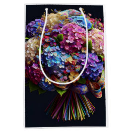 あじさいブーケ、Natasha Us ミディアムペーパーバッグ