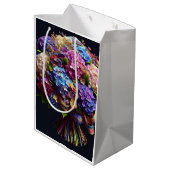 あじさいブーケ、Natasha Us ミディアムペーパーバッグ (裏面アングル)