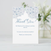 あじさいベビーシャワーサンキューカード サンキューカード (スタンド正面)