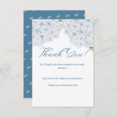 あじさいベビーシャワーサンキューカード サンキューカード (正面/裏面)