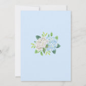 あじさいホワイトローズ金ゴールドウォーター結婚カラー 招待状 (裏面)