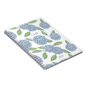 あじさいモノグラムのテイクノート ノートブック (右側)