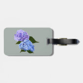 あじさいラベンダーとブルーの2つ ラゲッジタグ (裏面横)