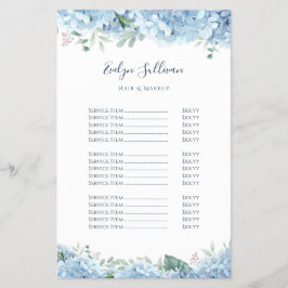 あじさい価格表フライヤー チラシ