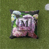 あじさい園,ピンク,青,紫のフローラ アウトドアクッション (芝生)