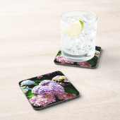 あじさい園，ピンク，青，紫のフローラ コースター (右側)