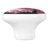 あじさい園，ピンク，青，紫のフローラ セラミックノブ (側面)