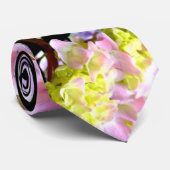 あじさい園，ピンク，青，紫のフローラ ネクタイ (ロール)