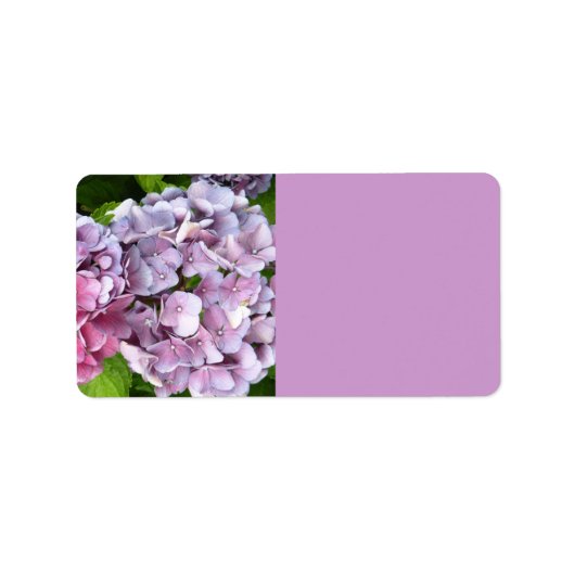 あじさい宛名ラベル ラベル (正面)