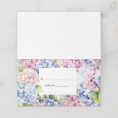 あじさい座席表ゲストテーブルNo.応答カード プレイスカード (外部開封)