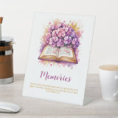 あじさい思い出と花嫁の看板 台座サイン (インサイチュ)