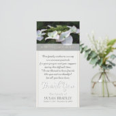 あじさい悔やみや弔慰サンキューフォトカード サンキューカード (スタンド正面)