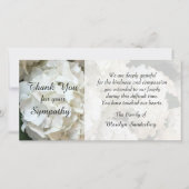 あじさい悔やみや弔慰サンキューフォトカード サンキューカード (正面)