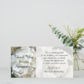 あじさい悔やみや弔慰サンキューフォトカード サンキューカード (スタンド正面)