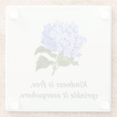 あじさい散水コースター ガラスコースター (裏面)