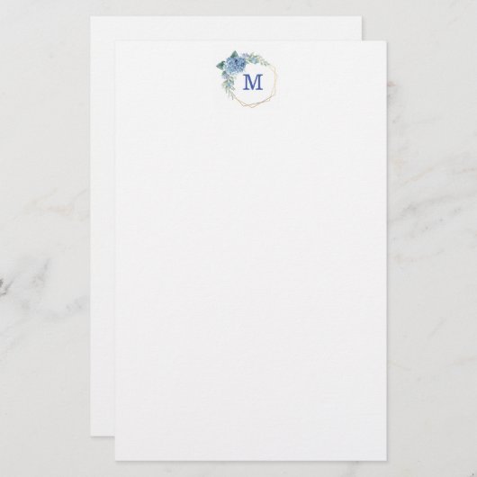 あじさい文房具紙 便箋 (正面/裏面)