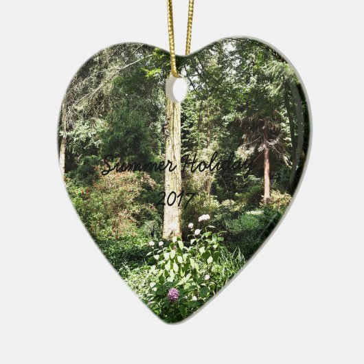 あじさい木自然写真 セラミックオーナメント (左)