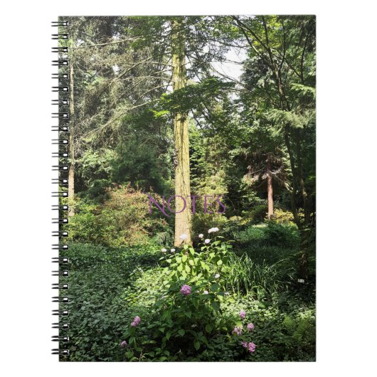 あじさい木自然写真 ノートブック (正面)