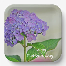 あじさい母の日 ペーパープレート