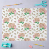 あじさい水カラーシリーズデザイン1 薄葉紙 (クラフト)