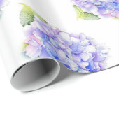 あじさい水彩パターン ラッピングペーパー (ロールコーナー)