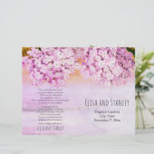 あじさい水彩色結婚の折り畳みプログラム (スタンド正面)