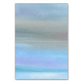 あじさい水色フローラ結婚の護衛カード テーブルナンバー (裏面)