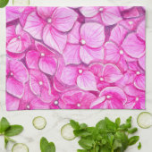 あじさい水色 キッチンタオル (折り畳み)