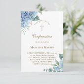あじさい水色 | 確認 招待状 (スタンド正面)