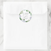 あじさい私が植物を育てるのを見る ラウンドシール (バッグ)