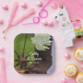 あじさい素朴とカウボーイがウェスタン結婚ズ ペーパープレート (パーティー)