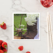 あじさい素朴とカウボーイブーツブライダルシャワー スタンダードカクテルナプキン (インサイチュ)