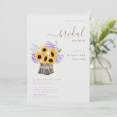 あじさい素朴ひまわりエレガントブライダルシャワー 招待状 (スタンド正面)