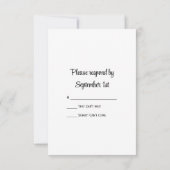 あじさい素朴アカウボーイブーツウェスタンウェディングレsvp 出欠カード (裏面)