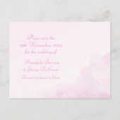 あじさい紫結婚のカードを保存する 案内ポストカード (裏面)