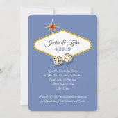 あじさい結婚でラスベガスマーキー 招待状 (正面)