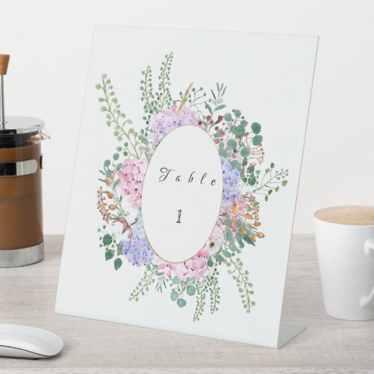 あじさい結婚のテーブル台2 台座サイン (インサイチュ)