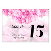 あじさい結婚のテーブル番号あじさい1 テーブルナンバー (裏面)