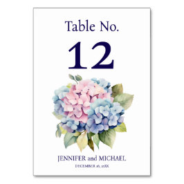 あじさい結婚のテーブル番号 テーブルナンバー