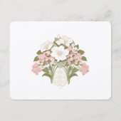 あじさい結婚の情報カードヴィンテージ エンクロージャーカード (裏面)