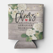 あじさい結婚を愛する応援Stringライトウッド 缶クーラー (正面)