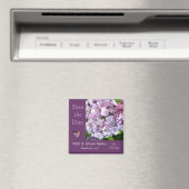 あじさい結婚式の日付磁石を保存 マグネット (インサイチュ (食洗機))