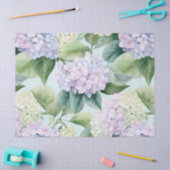 あじさい花々クリーム薄紫ブルーハウスフローラ 薄葉紙 (クラフト)