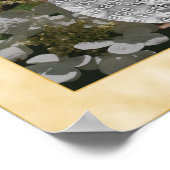 あじさい花あなたの写真を追加パーソナライズされた ポスター (角)