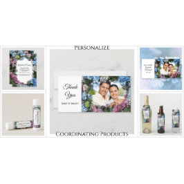 あじさい花の枠ありがとう サンキューカード